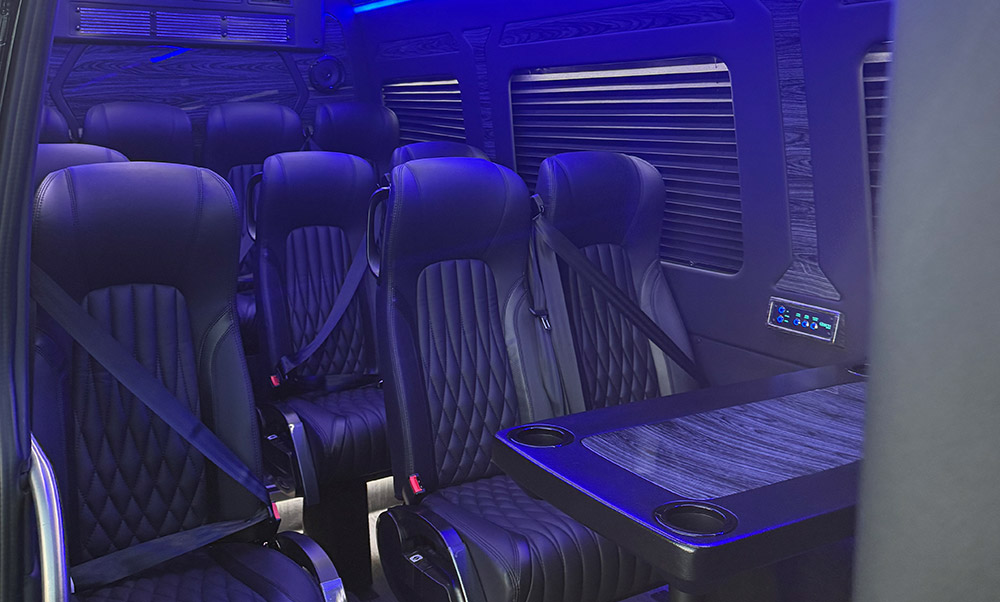 mercedes sprinter limo interior